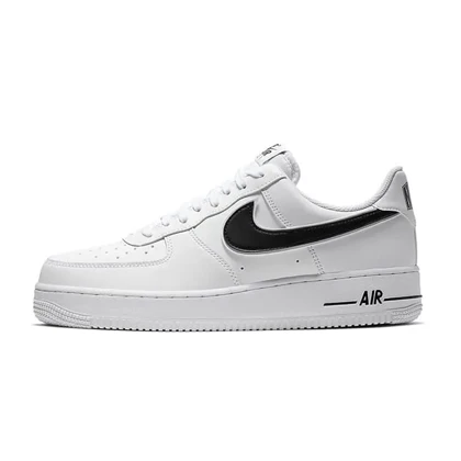 نایک ایر فورس وان سفید مشکی Nike Air Force 1 White Black