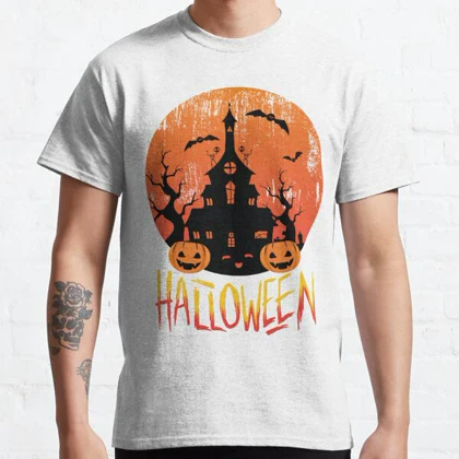 تیشرت Nightmare Before Christmas طرح Vintage Pumpkin Scene کد 260510