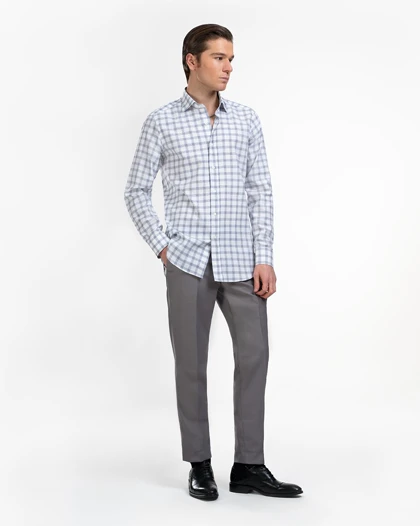 پیراهن مردانه چهارخانه کد 1819