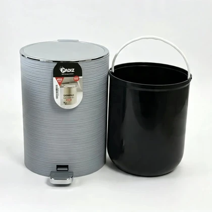 سطل پدالی 6 لیتری کروم دنیرو پادیز