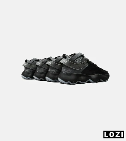 کفش کتانی ساق‌دار مردانه مشکی خاکستری Nike air jordan 23