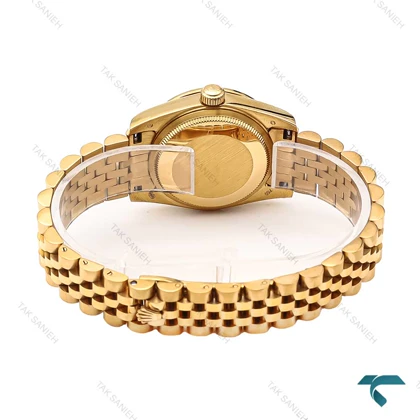 ساعت زنانه رولکس تمام طلایی دورنگین Rolex-6628-L
