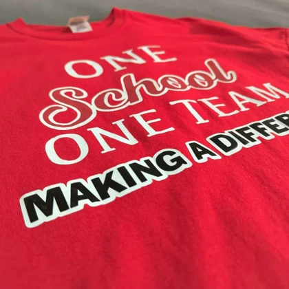 🧡 SIZE S-XS تیشرت اورجینال پسرانه و دخترانه برند معتبر Gildan مدل One school One team