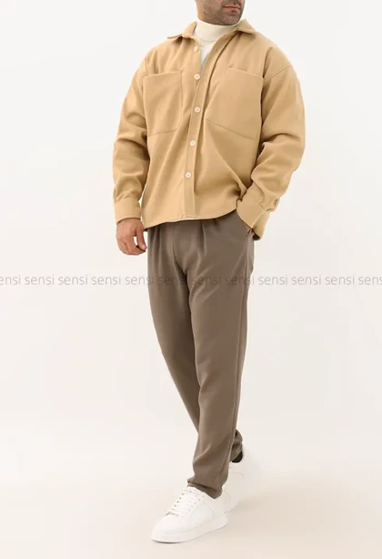 بلوز مردانه فوتر جلو دکمه کد20000026