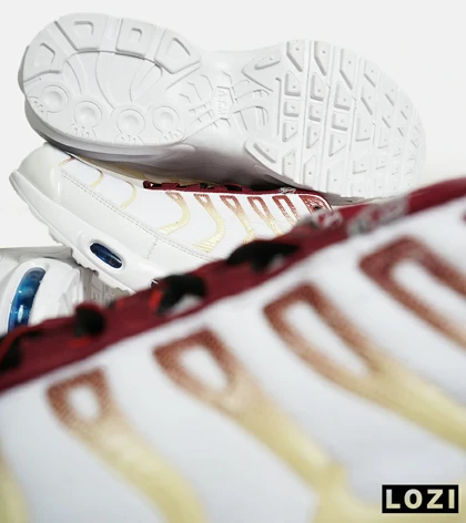 کفش کتانی مردانه و زنانه سفید قرمز زرد NIKE AirMax Plus TN Ultra مدل 7001