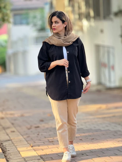 مانتو لینن نازلی