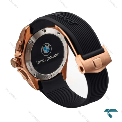 ساعت تگ هویر کررا BMW مردانه رزگلد بند رابر Tag-6034-G