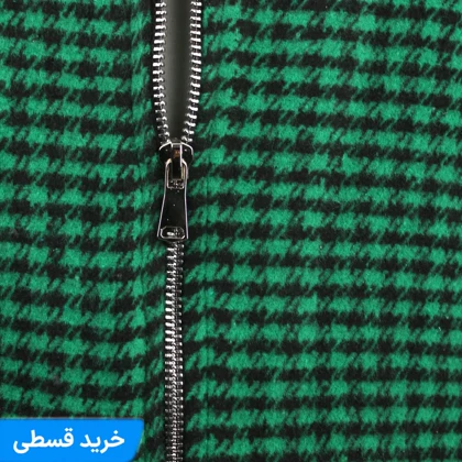 ژاکت زنانه چارخونه ریز