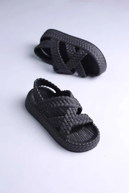 کفش صندل رکابدار زنانه حصیری کژال