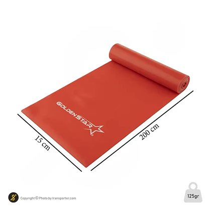 کش پیلاتس Unisex بدون برند گلدن استار2 متری مقاومت متوسط LS3204 BRS