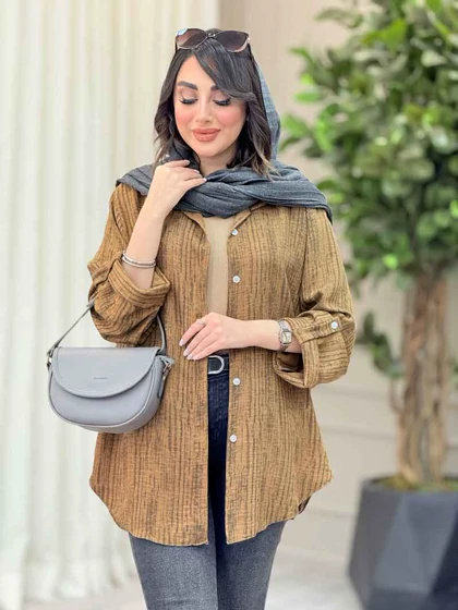 شومیز آستین پاگن نجلا
