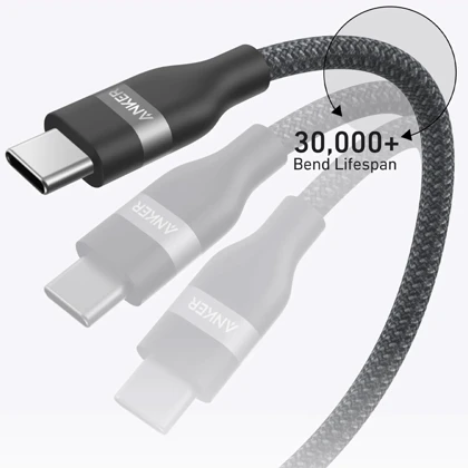 کابل تایپ سی به تایپ سی انکر Anker مدل A82E2 توان 240 وات 0.9 متر