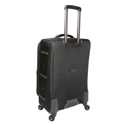 مجموعه سه عددی چمدان پیر کاردین مدل P9090-3 رنگ مشکی به همراه کاور پیر کاردین