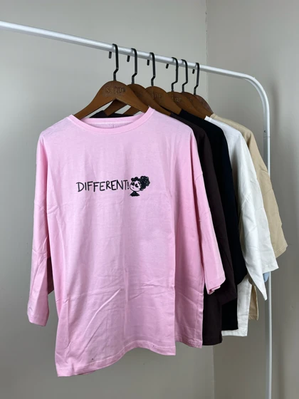 تیشرت باکسی پشت چاپ Different
