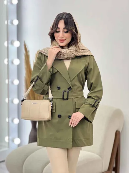 بارانی سرجیب دوبل ژیله دار