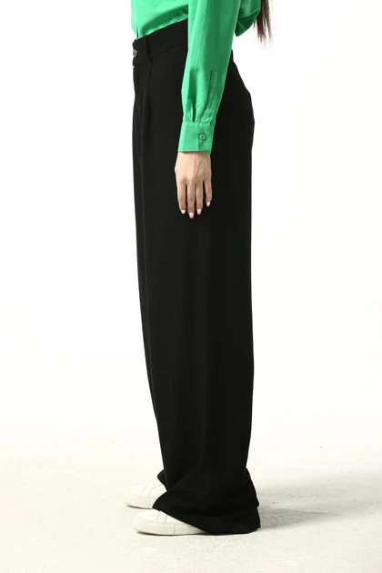 شلوار پیلی دار دمپا گشاد زنانه