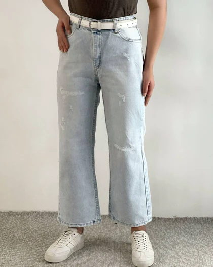 شلوار واید لگ جین کد 4927