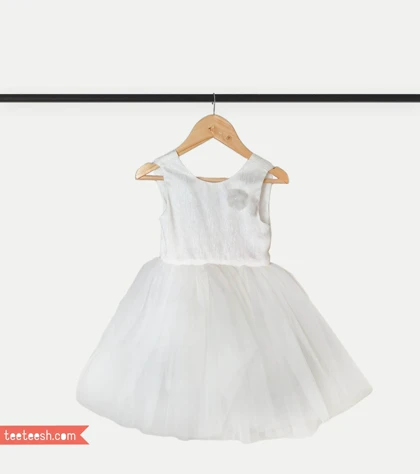 پیراهن تور سفید