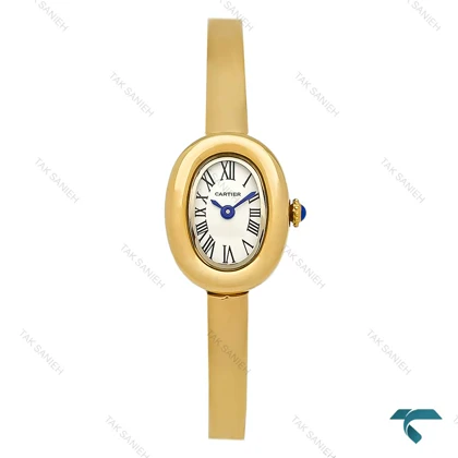 ساعت کارتیر Baignoire النگویی زنانه طلایی Cartier-8303-L