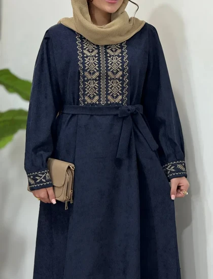 پیراهن مانتویی گلدوزی هدیه