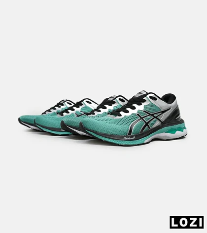 کتانی مردانه و زنانه سبز نقره ای ASICS GEL-KAYANO 27