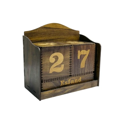 تقویم چوبی مبله مدل رومیزی و دیواری