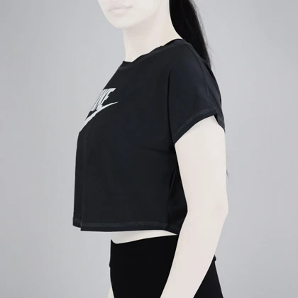 کراپ آستین کوتاه ورزشی زنانه نایک مدل VHD-3C337 طوسی تیره