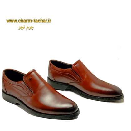 کفش رسمی مردانه بدون بند چرم طبیعیsi186