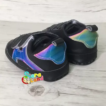 پاپوش نوزاد هولوگرامی مشکی