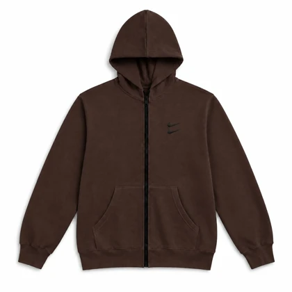 سویشرت دورس کلاهدار مردانه نایکی مدل Double Nike-قهوه ای