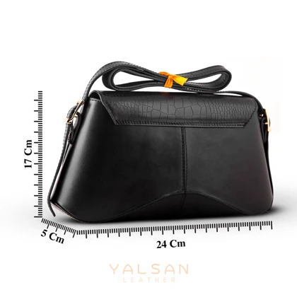 کیف دوشی زنانه چرم یلسان مدل آیریا کد 124-PRM