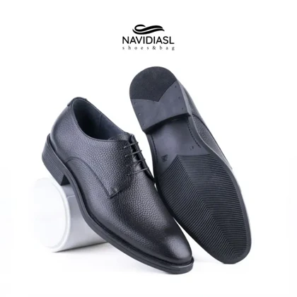 کفش مردانه چرم کلاسیک کد 7031011