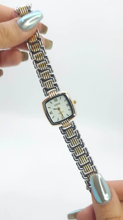 ساعت مچی زنانه مجلسی EHHE نگین‌دار با موتور کوارتز