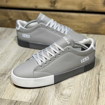 کفش روزمره و راحتی مردانه مدل pull&bear رنگ طوسی