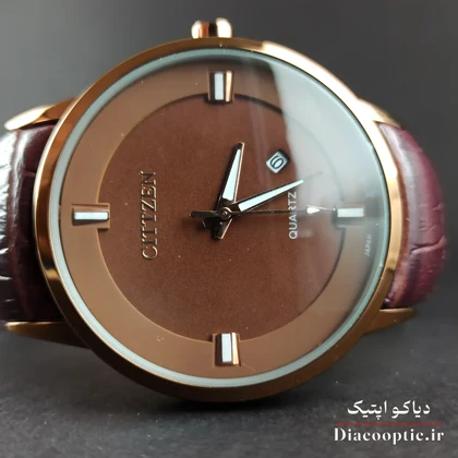 ساعت مچی مردانه موتور ژاپن برند سیتیزن مدل DO1203 بند چرمی