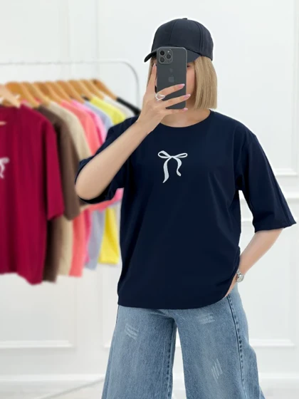 تیشرت دخترانه پاپیونی ماهرخ