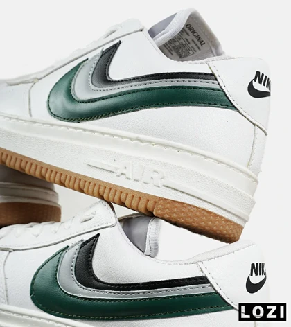 کفش مردانه و زنانه سفید سبز مشکی NIKE AirForce 3Pips مدل 7424