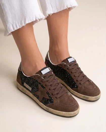 کتانی گلدن گوس زنانه مدل شاین Golden Goose