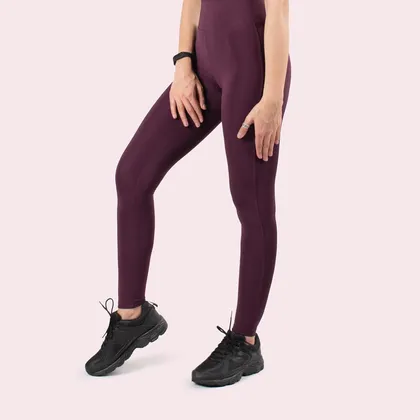 لگ اسلیم افکت پوش آپ بیسیک بادمجانی - Agi Slim Effect Leggings Mürdüm