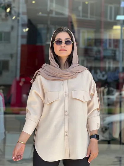 مانتو لینن شانتون کوک و دوک کد 436