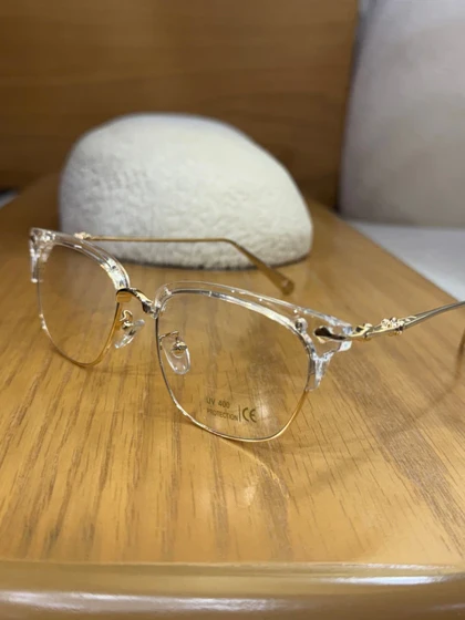 عینک فریم لس کروم هارتز کد 189998 Chrome Hearts