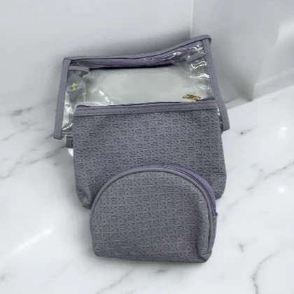 کیف لوازم آرایش و اکسسوری سه تایی در چهار رنگ