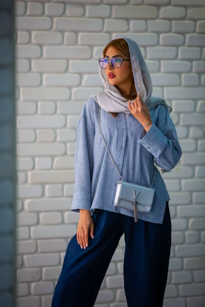 مانتو ملانژ خطی ZARA