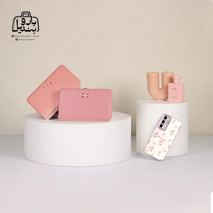 کیف پول زنانه موبایلی طرح دی‌اندجی D&G کد 01