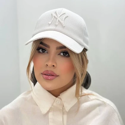 کلاه بیسبالی کتان گلدوزی NY