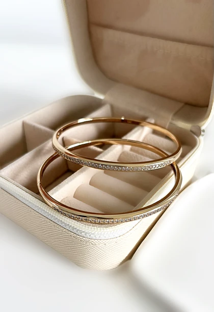 دستبند النگویی آینه ای ژوپینگ کد576