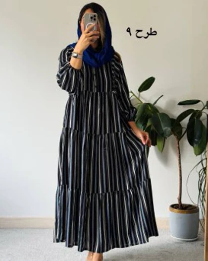 پیراهن نخی وارداتی هلیا