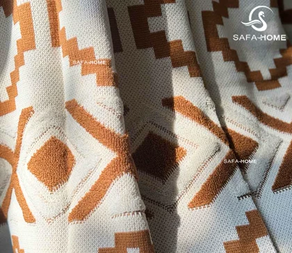 شال مبل پانچ دو رنگ اکریلیک سایز 175*150 سانتی متر