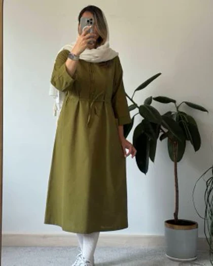مانتو دانشجویی لینن تبسم