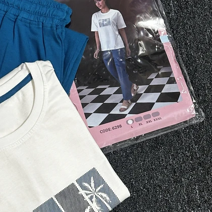 ست تیشرت و شلوار زنانه/ کد:6298